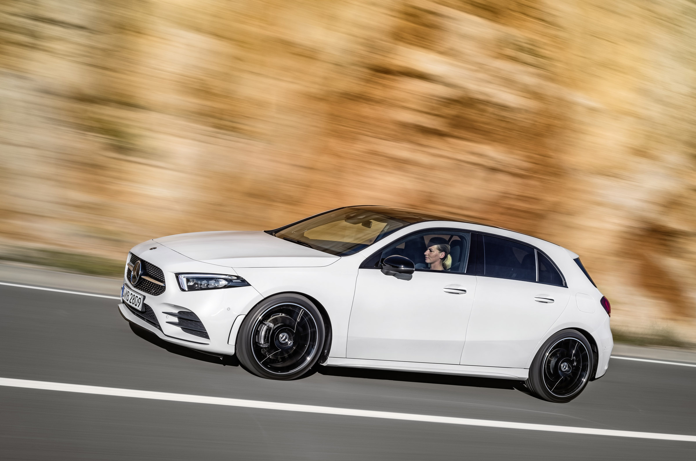 Mercedes-Benz A-class front three quarter