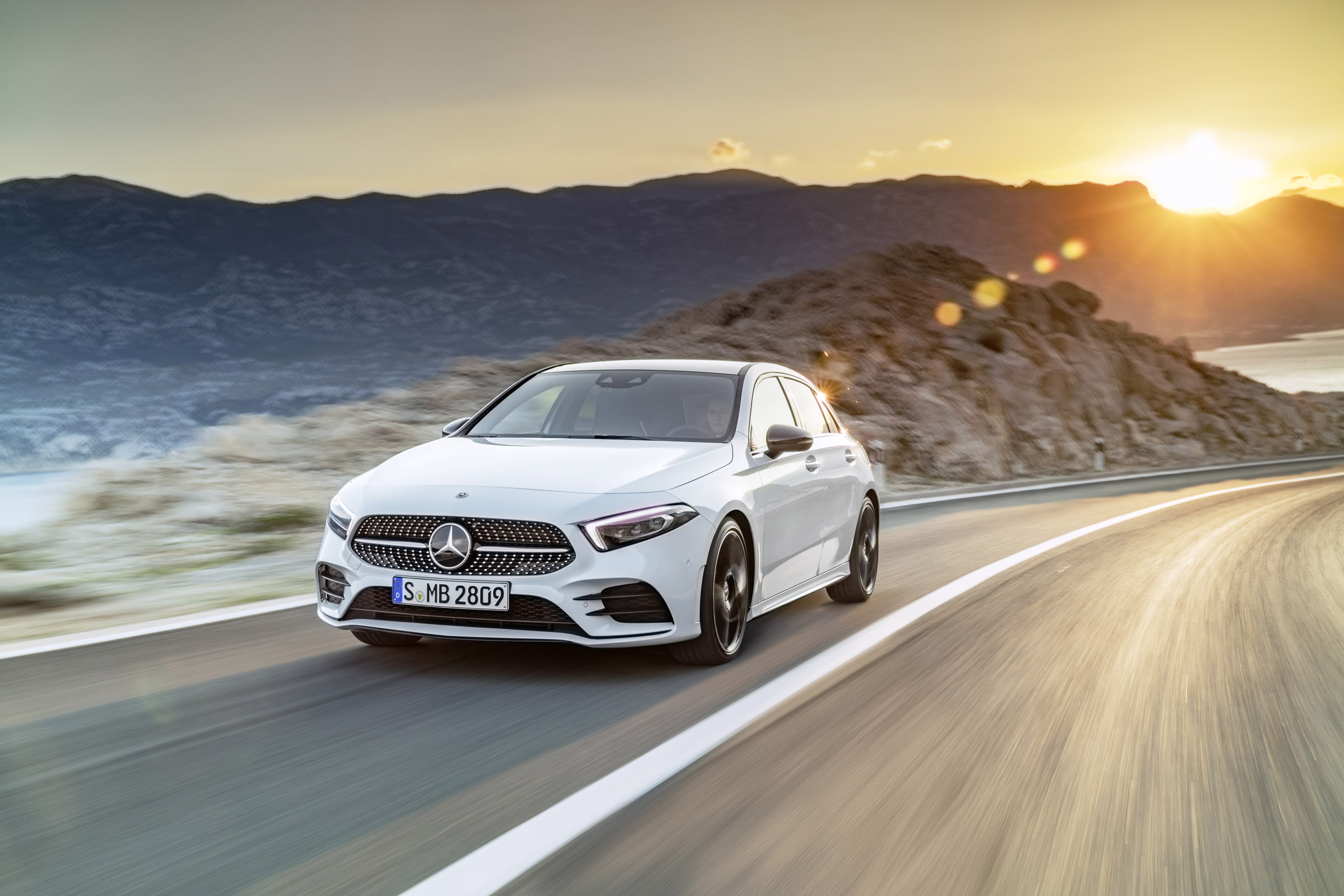 Mercedes-Benz A-class front three quarter