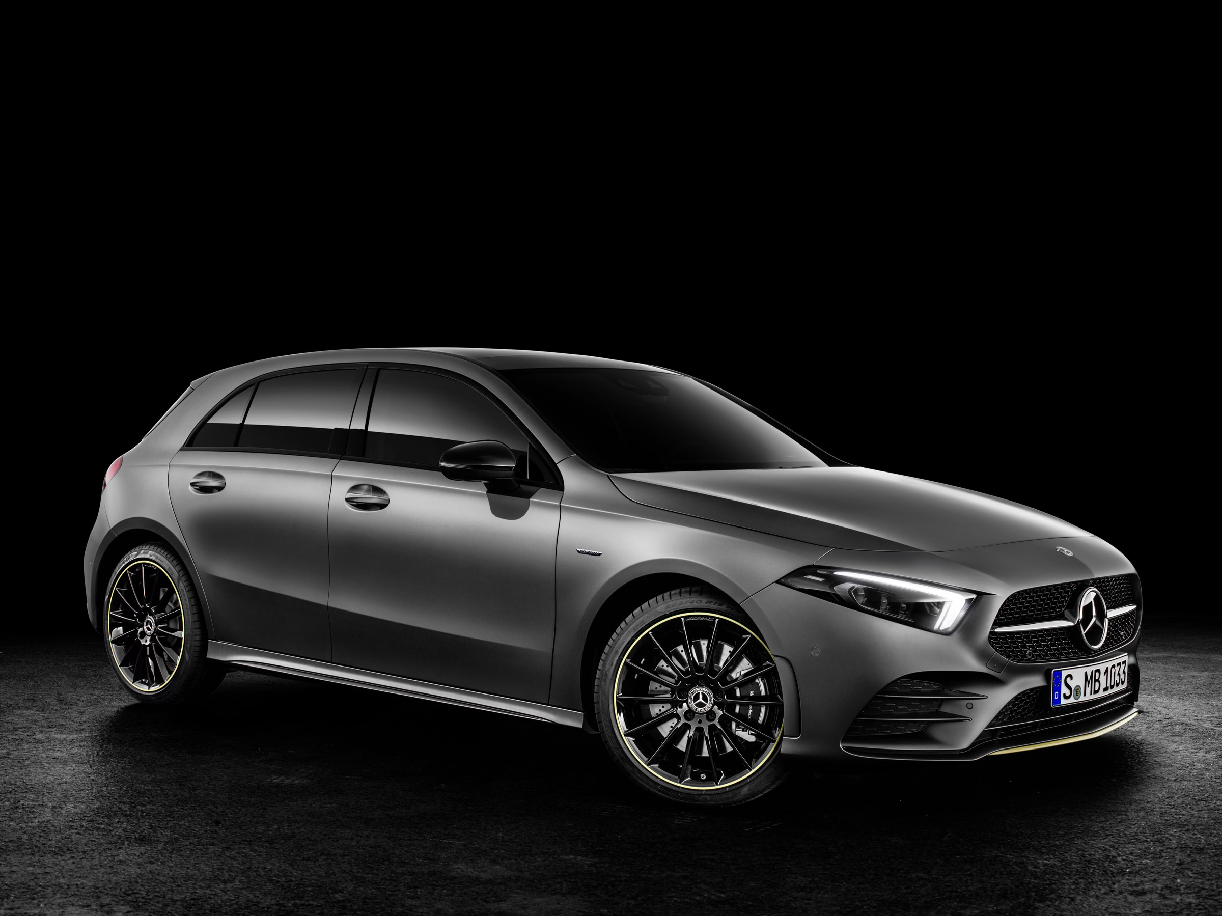 Mercedes-Benz A-class front three quarter studio