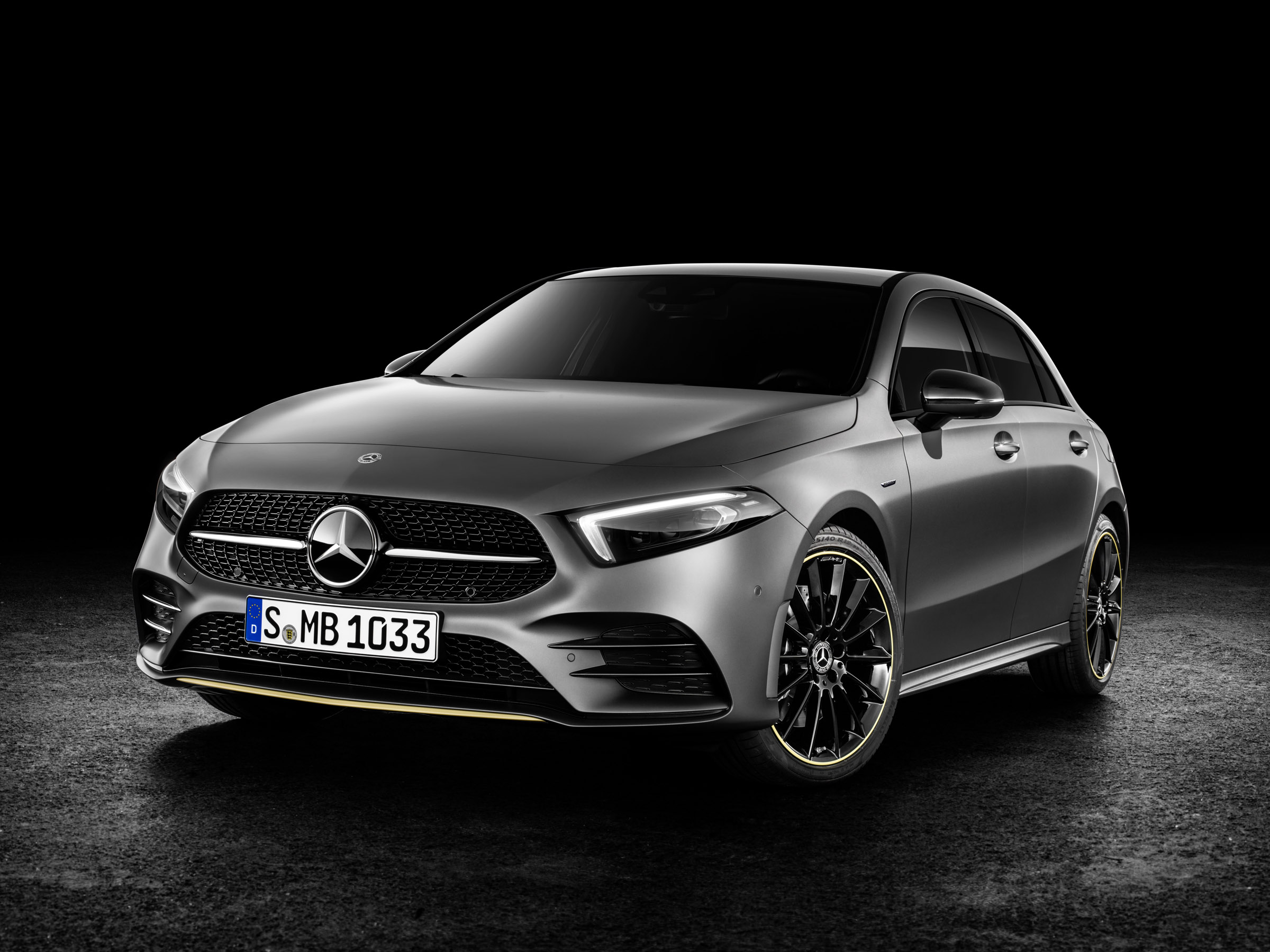 Mercedes-Benz A-class front three quarter studio