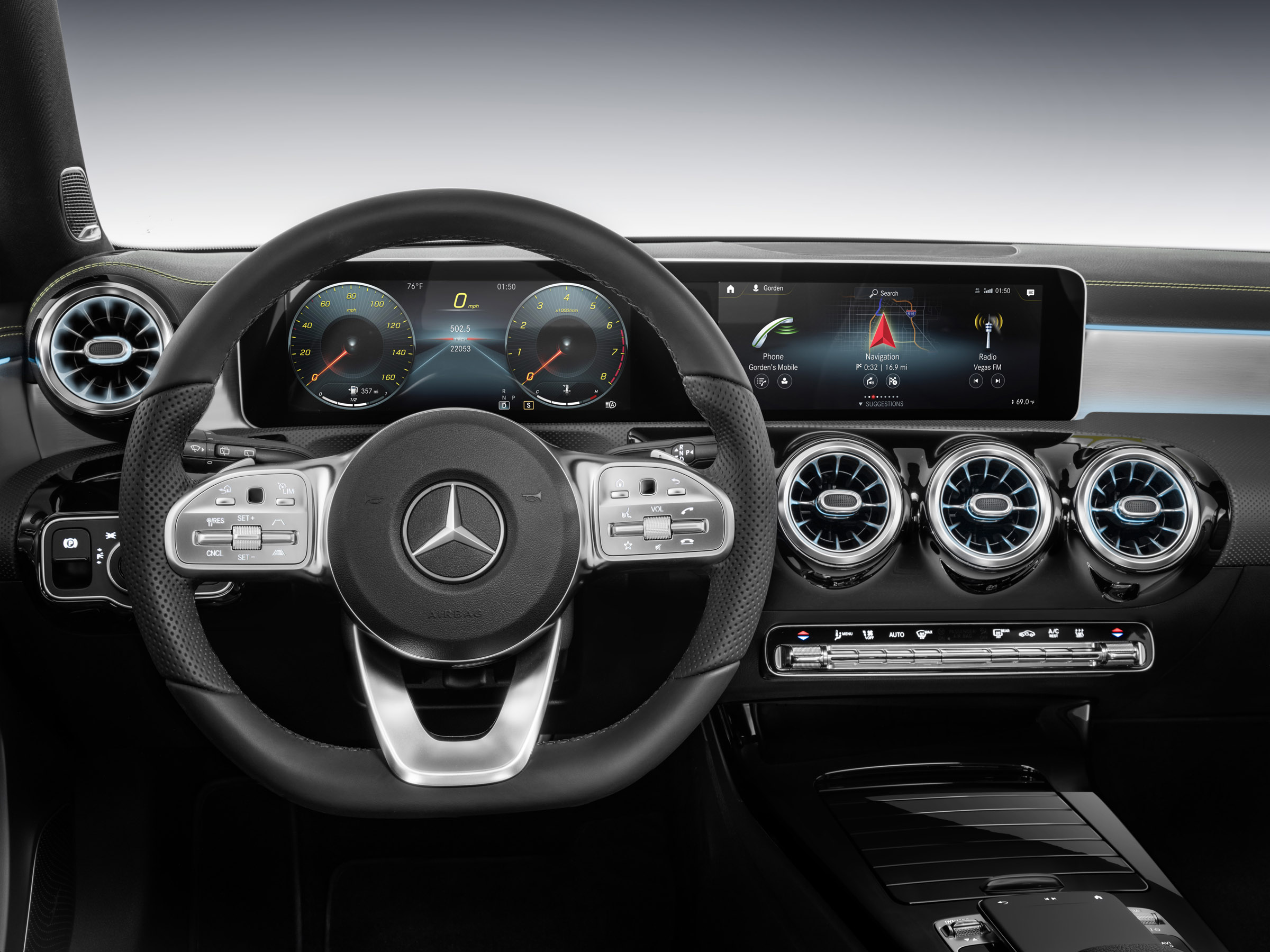 Mercedes-Benz A-class interior studio