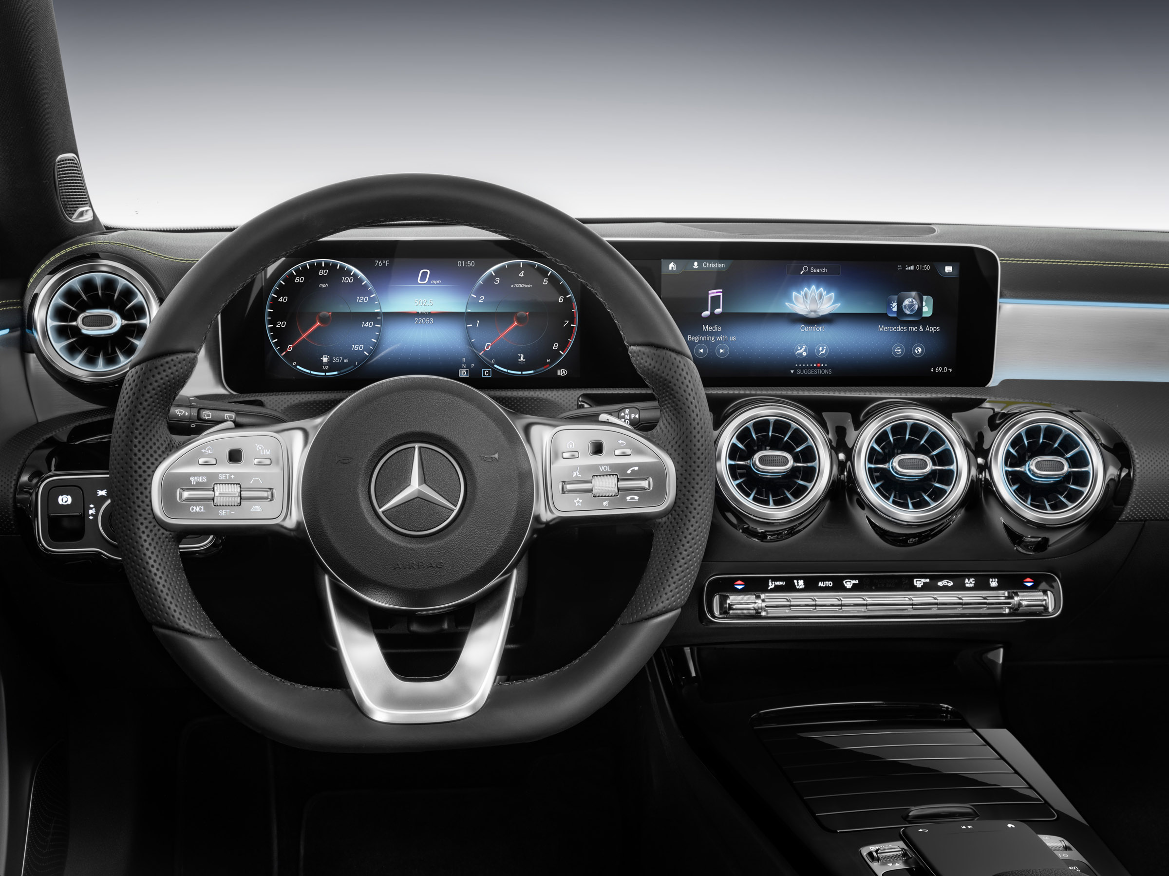 Mercedes-Benz A-class interior studio
