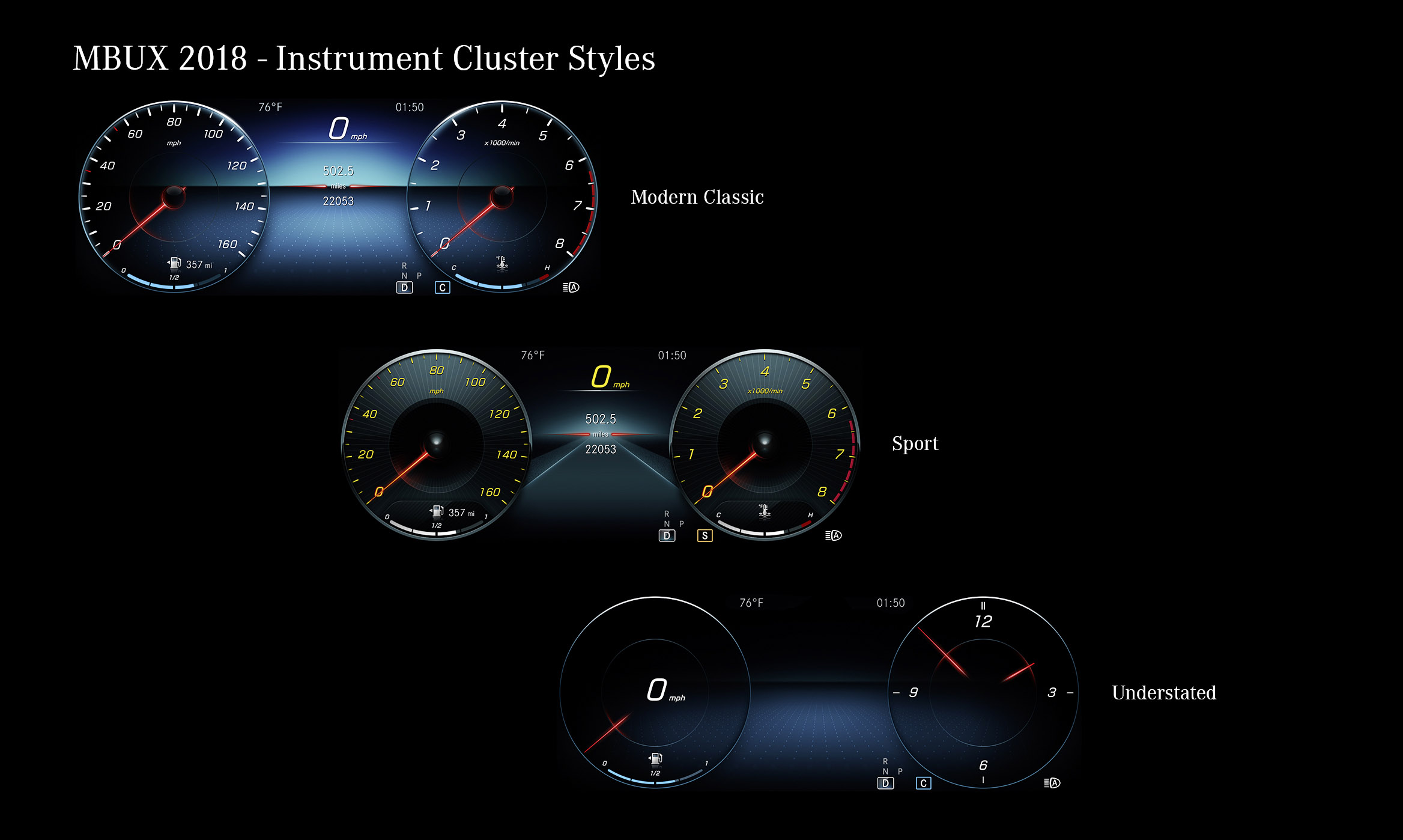 Mercedes-Benz A-class display