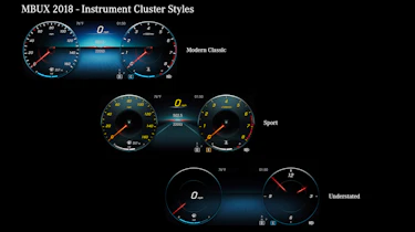 Mercedes-Benz A-class display