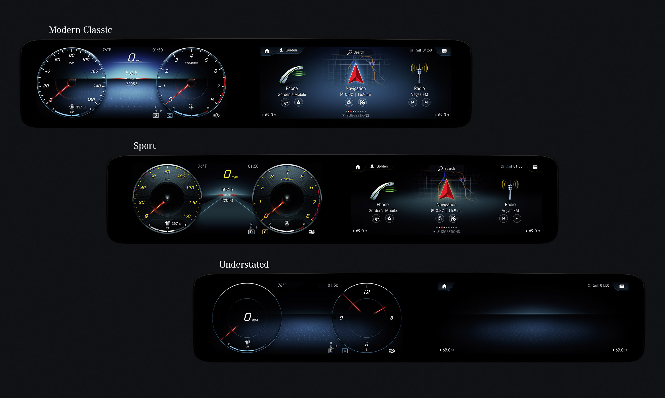 Mercedes-Benz A-class display
