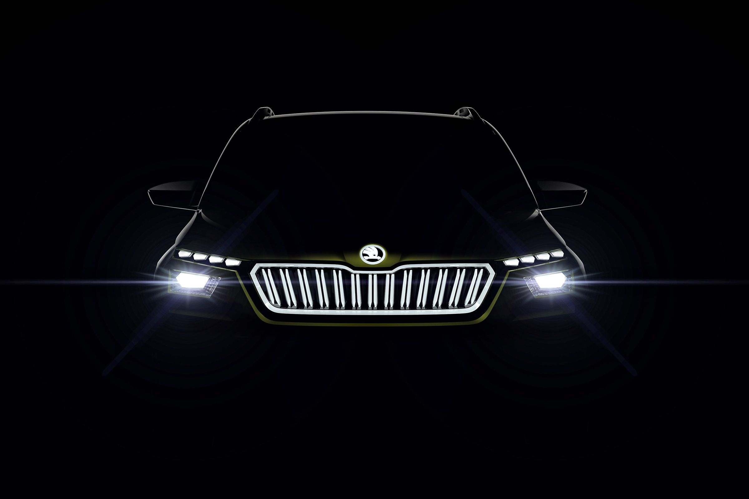 Skoda Vision X teaser - front