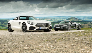 Mercedes-AMG GT Roadster and Audi R8 Spyder