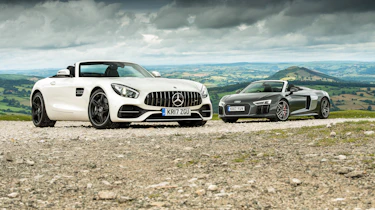 Mercedes-AMG GT Roadster and Audi R8 Spyder