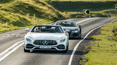Mercedes-AMG GT Roadster and Audi R8 Spyder