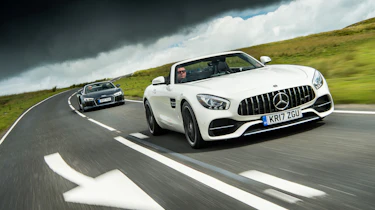 Mercedes-AMG GT Roadster and Audi R8 Spyder