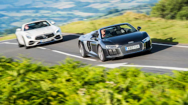 Mercedes-AMG GT Roadster and Audi R8 Spyder