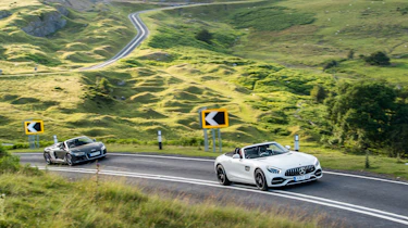 Mercedes-AMG GT Roadster and Audi R8 Spyder