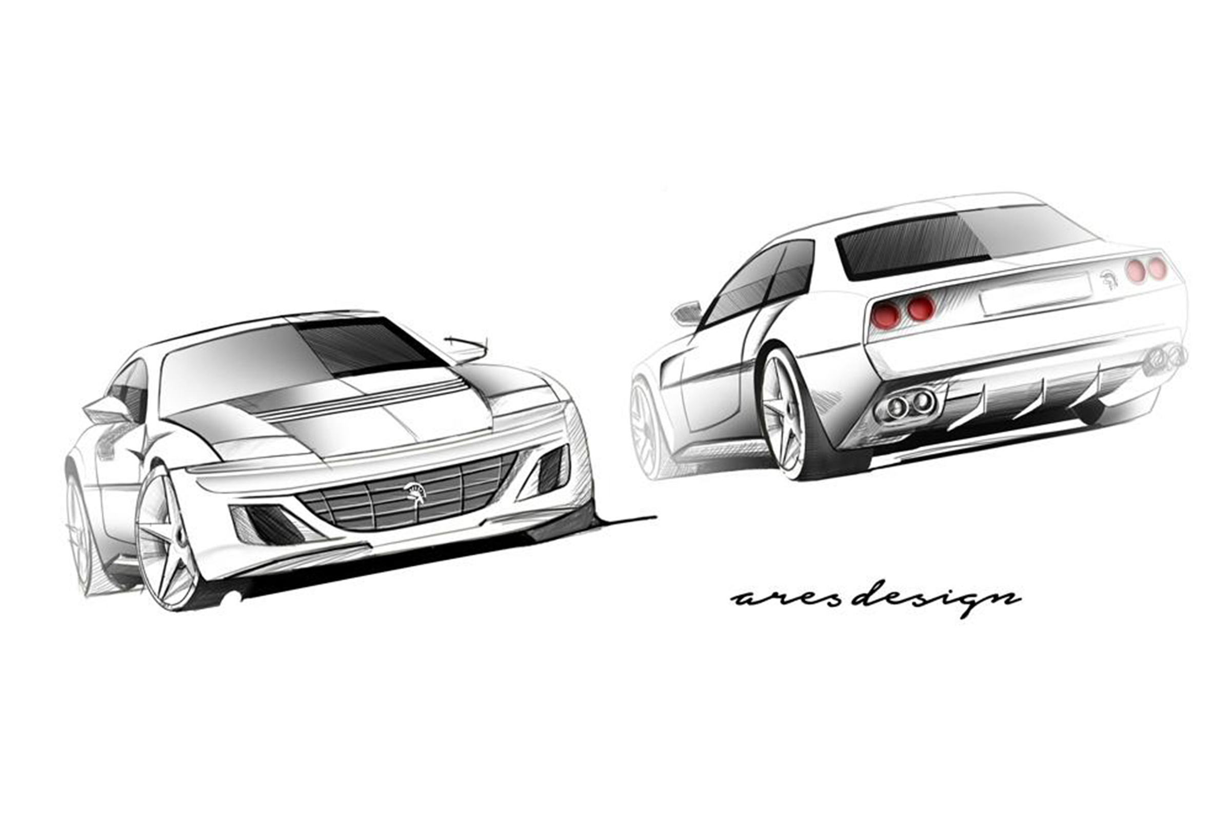 Ares Ferrari 412 homage