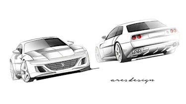 Ares Ferrari 412 homage