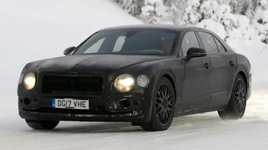 Bentley Flying Spur spied – front quarter