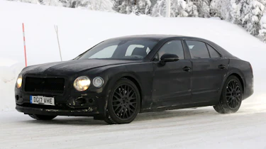 Bentley Flying Spur spied – front quarter