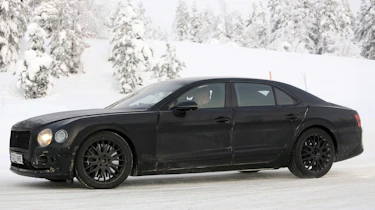 Bentley Flying Spur spied – side
