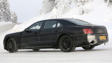 Bentley Flying Spur spied – side