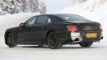 Bentley Flying Spur spied – rear quarter