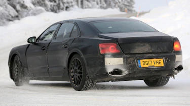 Bentley Flying Spur spied – rear quarter