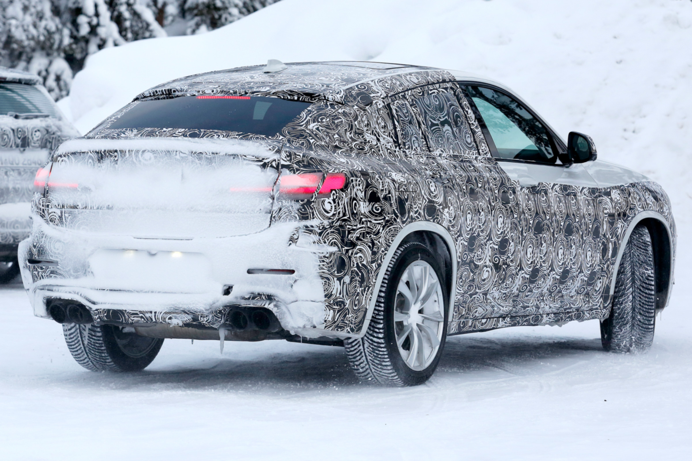 BMW X4 M development car - Rear