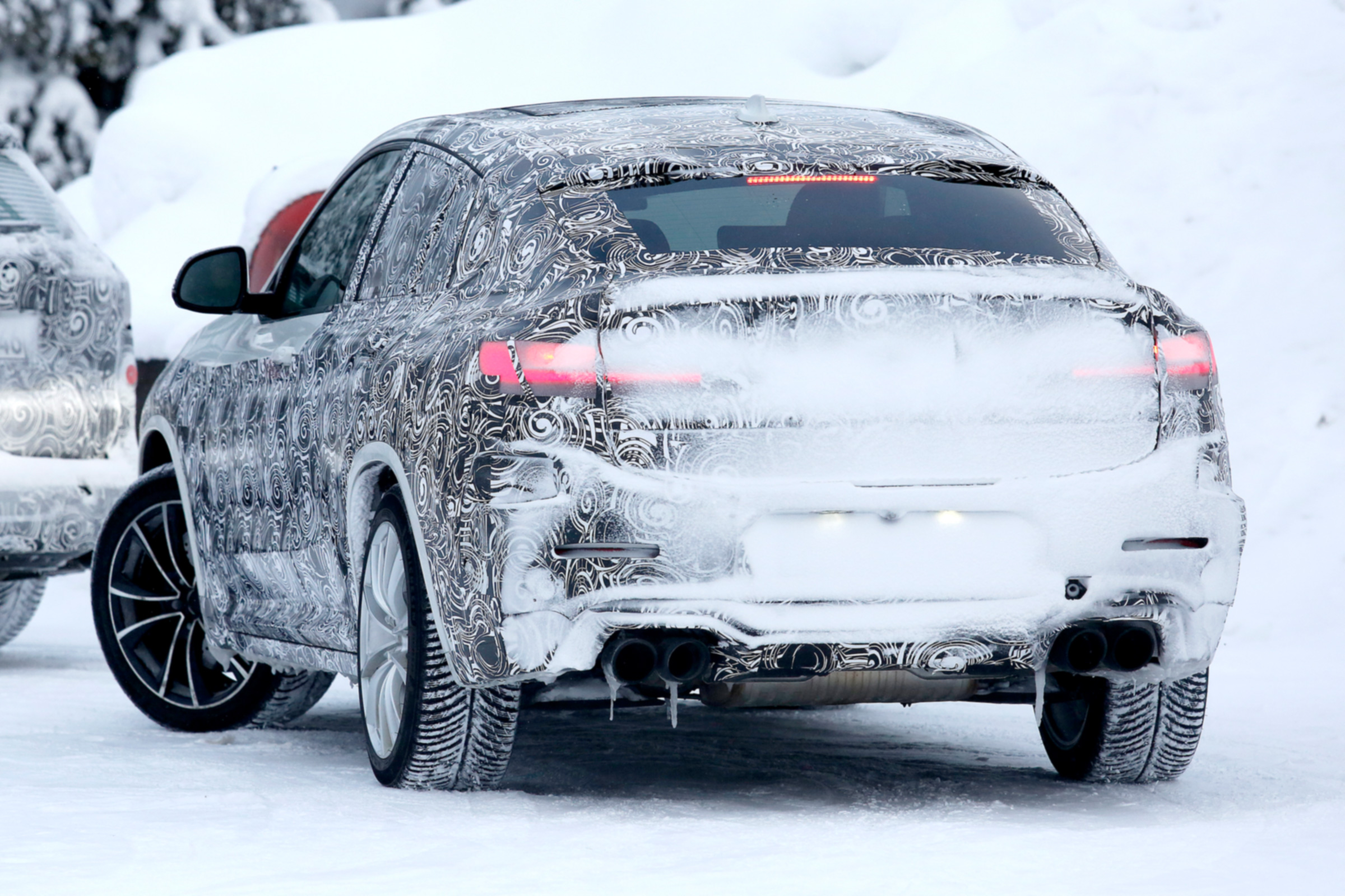 BMW X4 M development car - Rear