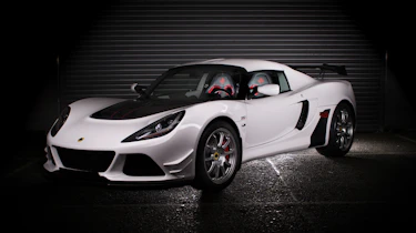 Lotus Exige 380 70th Edition – Monaco White - front quarter