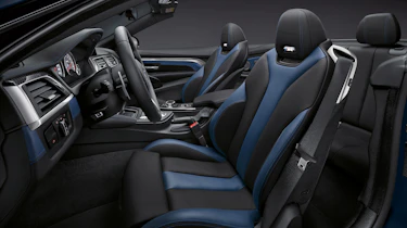 BMW M4 Convertible Edition - interior blue