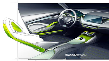 Skoda X drawings – interior