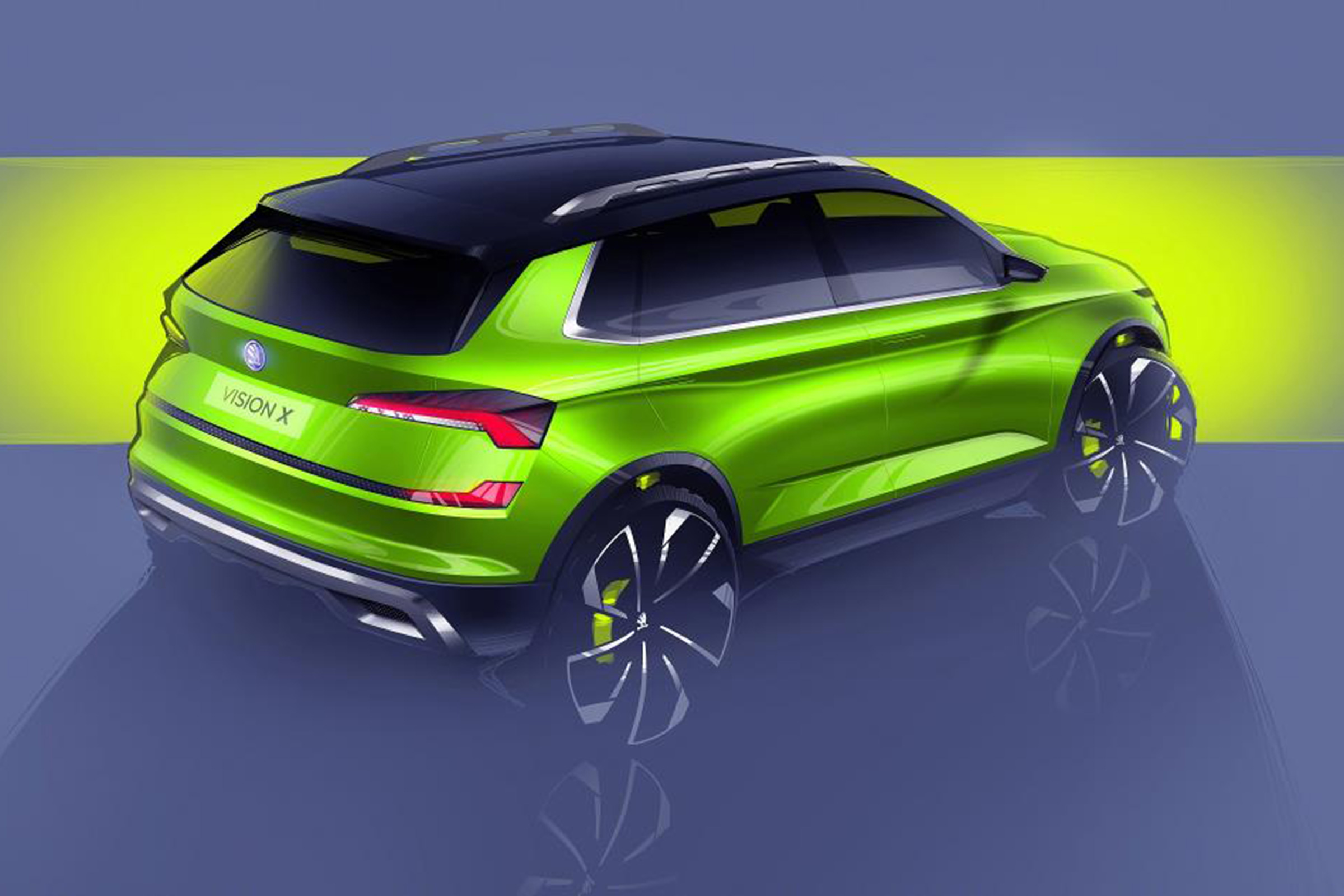 Skoda X drawings – rear