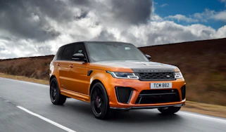 Range Rover Sport SVR front three quarters