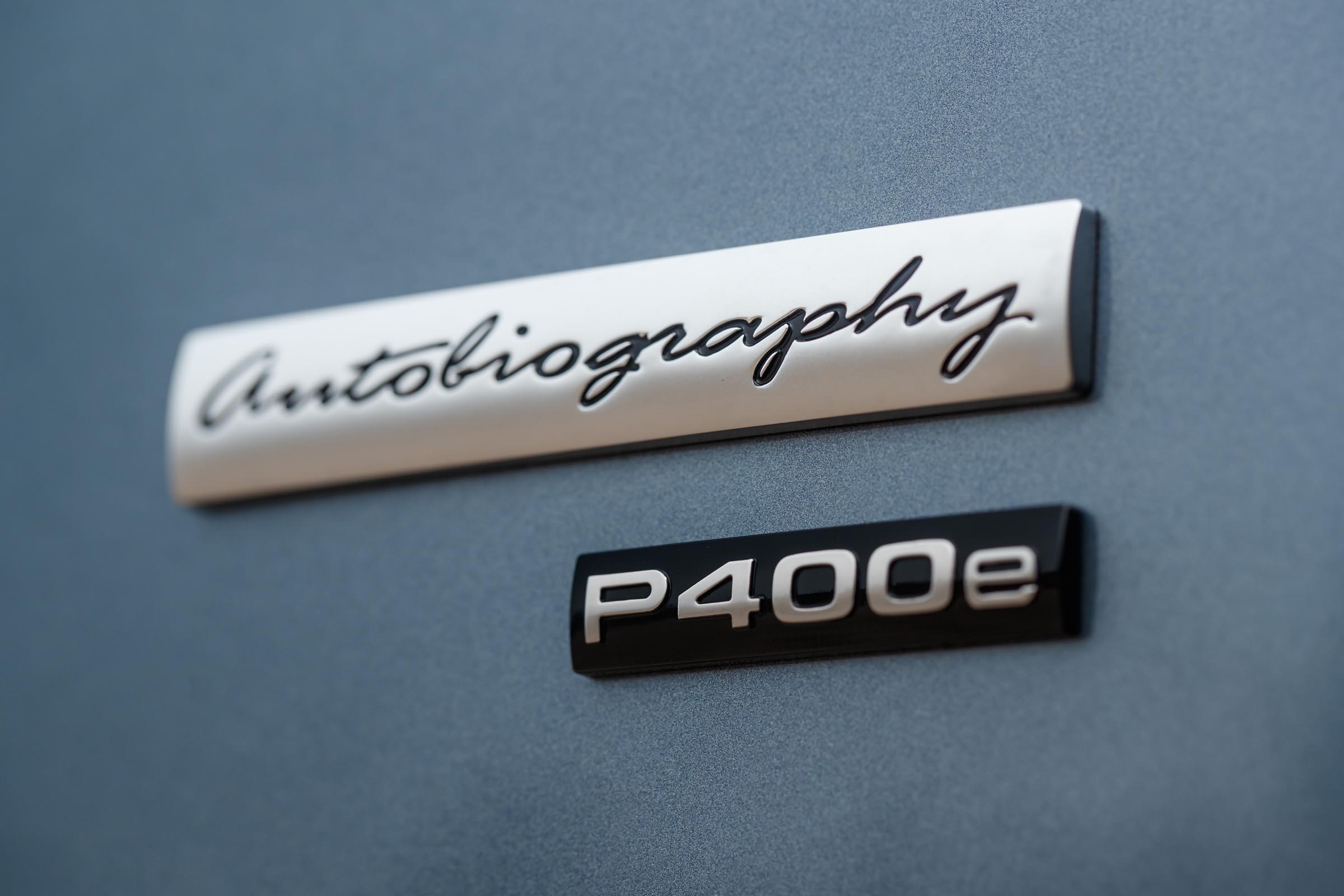 Range Rover P400e PHEV badge
