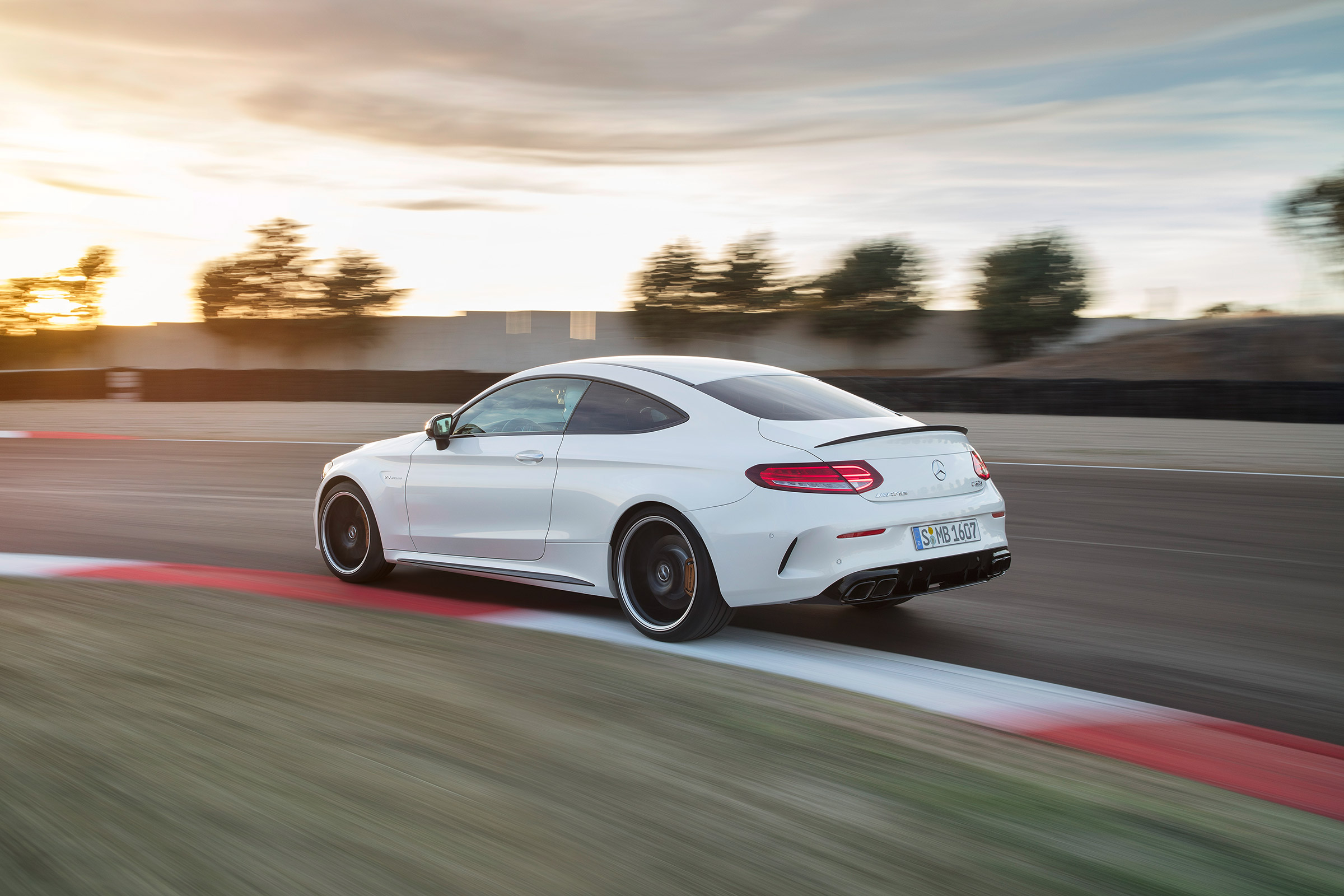Mercedes-AMG C 63 S Coupe - white rear quarter