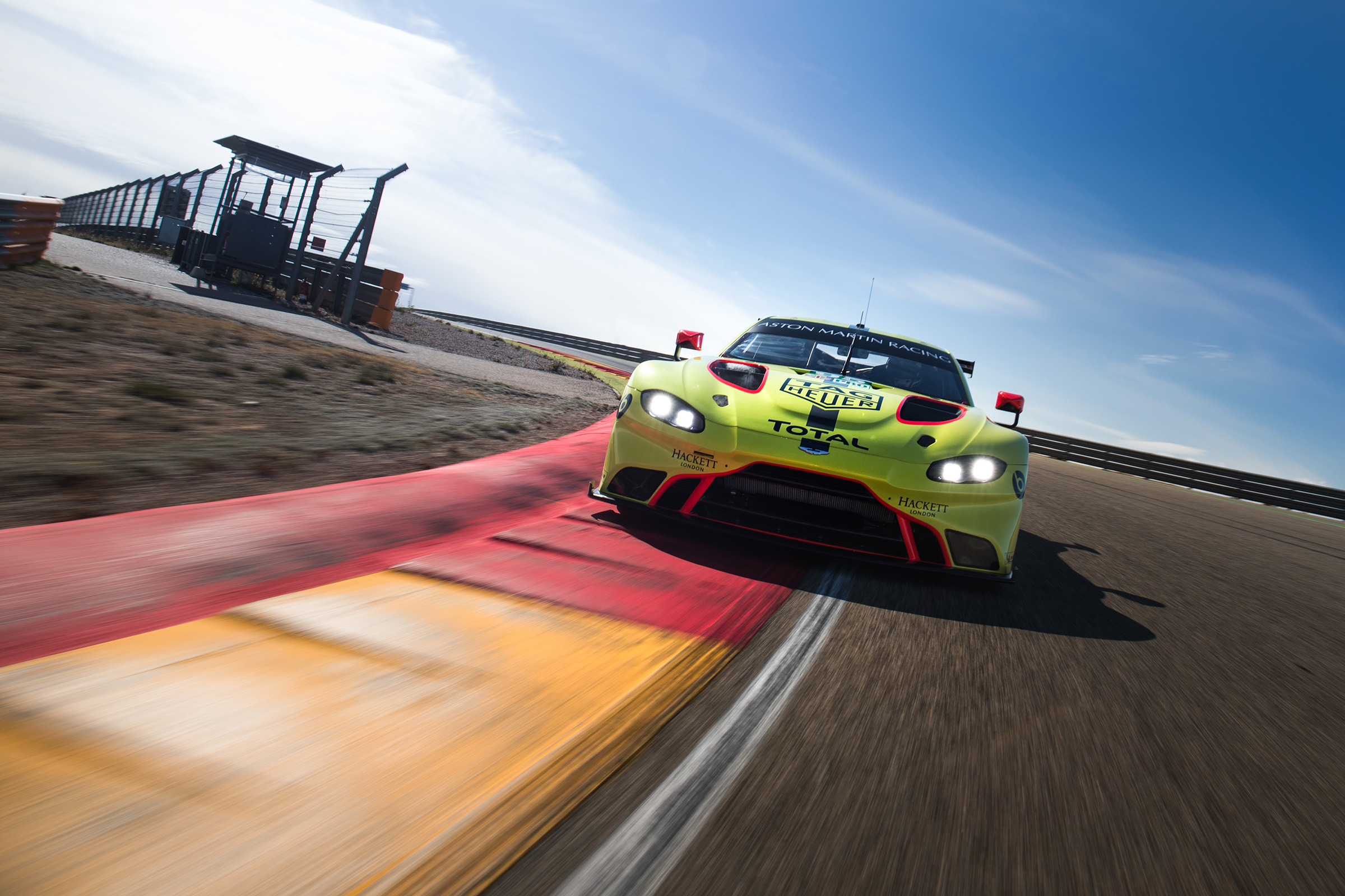 2018 Aston Martin Vantage GTE – front on track