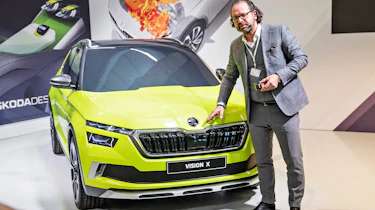 Skoda Vision X front designer