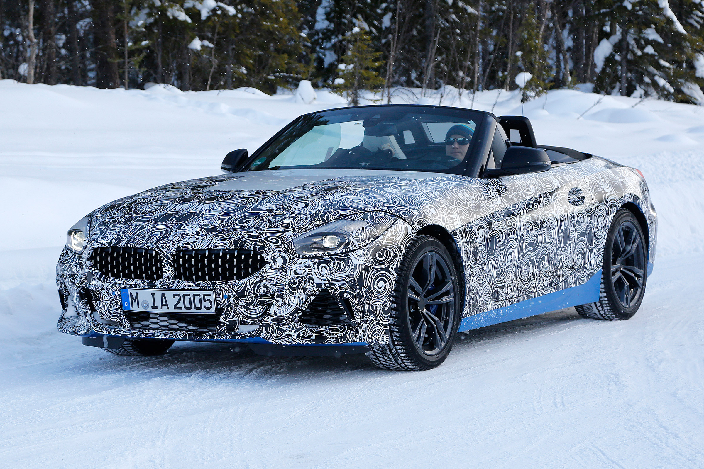 BMW Z4 mule - front quarter