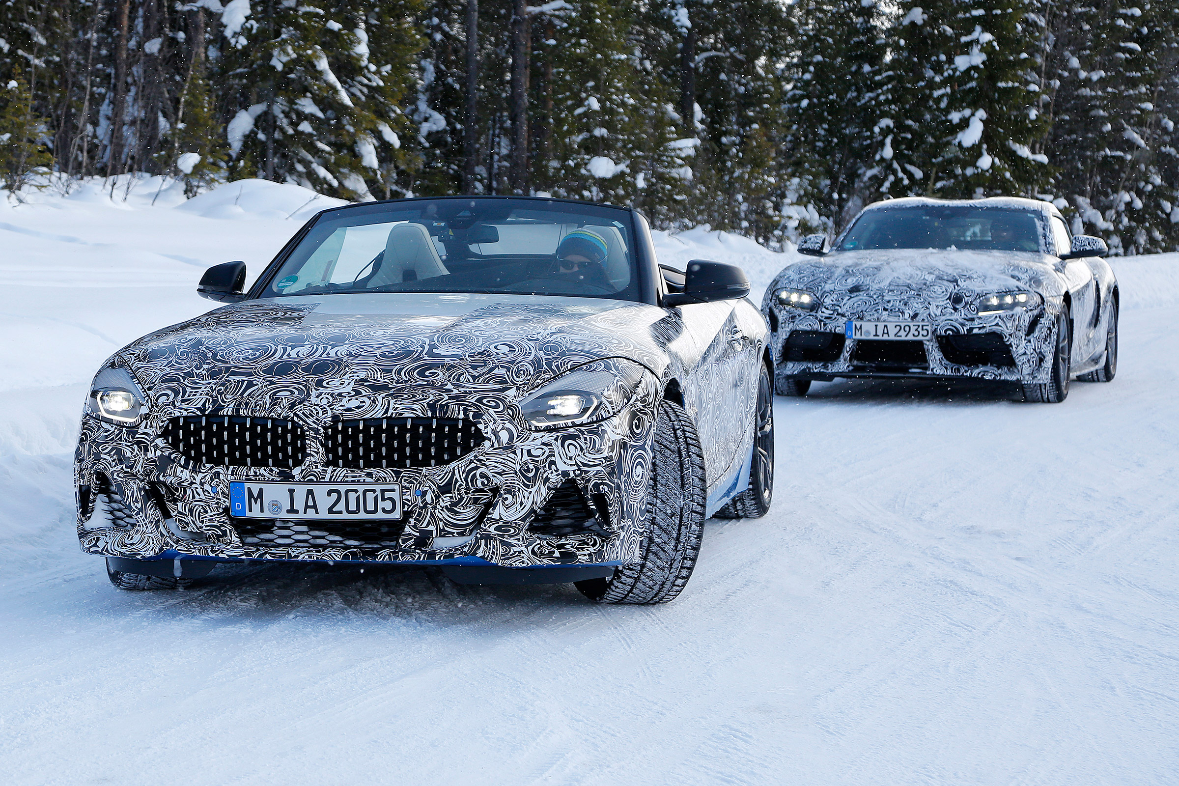 BMW Z4 mule - front