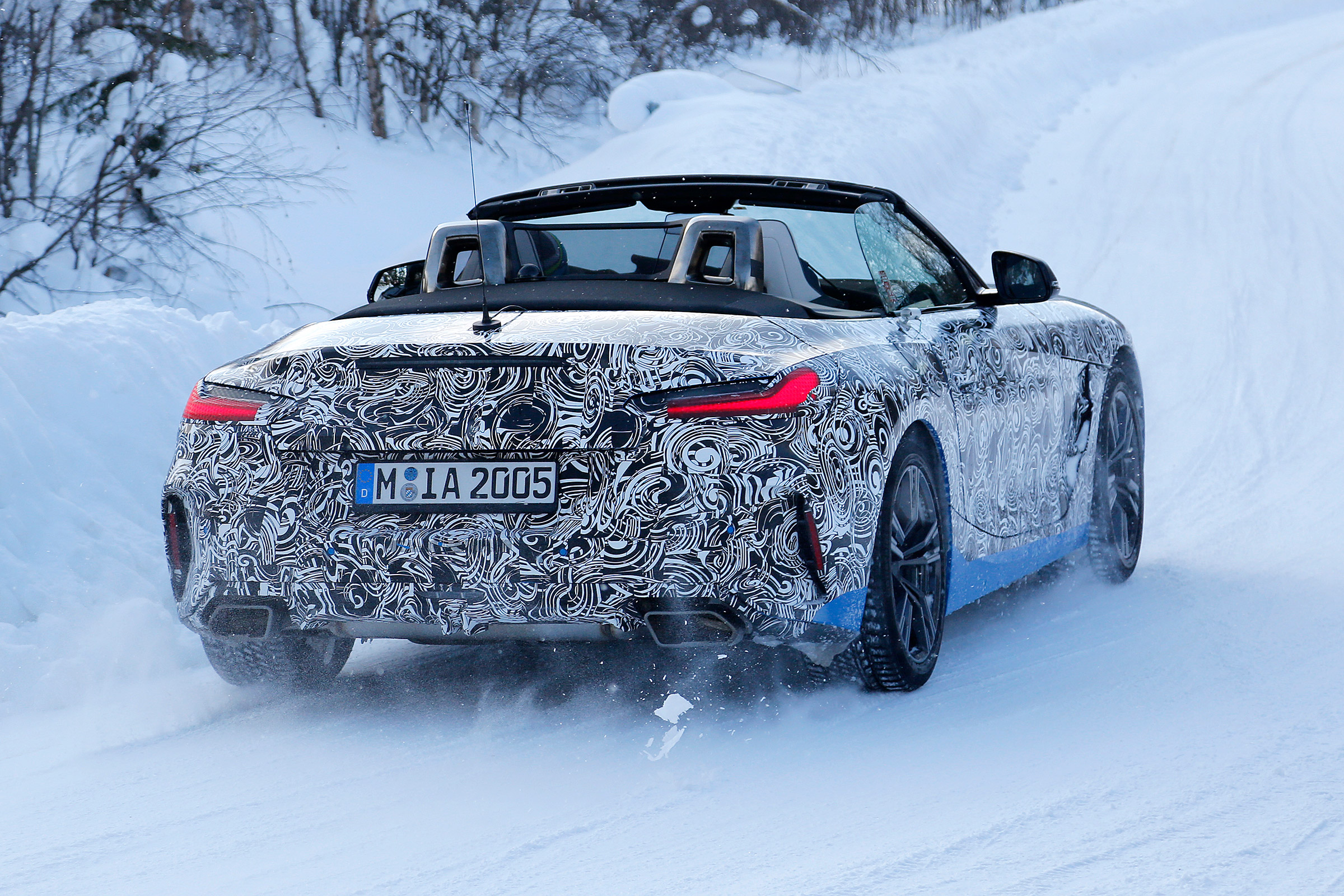 BMW Z4 mule - rear