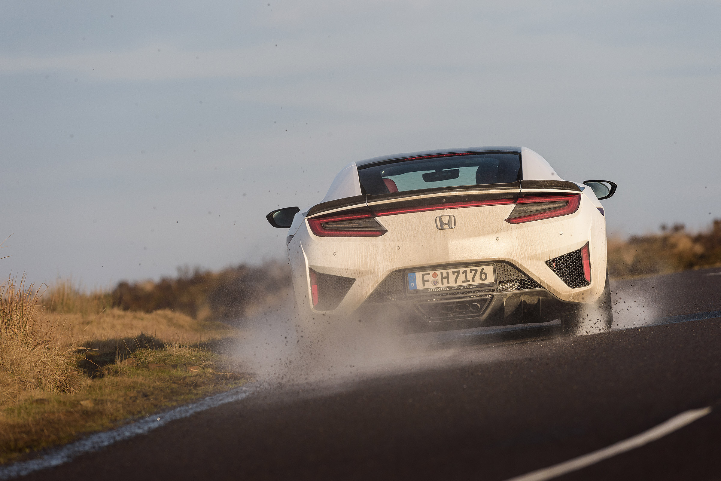 Honda NSX - rear wet