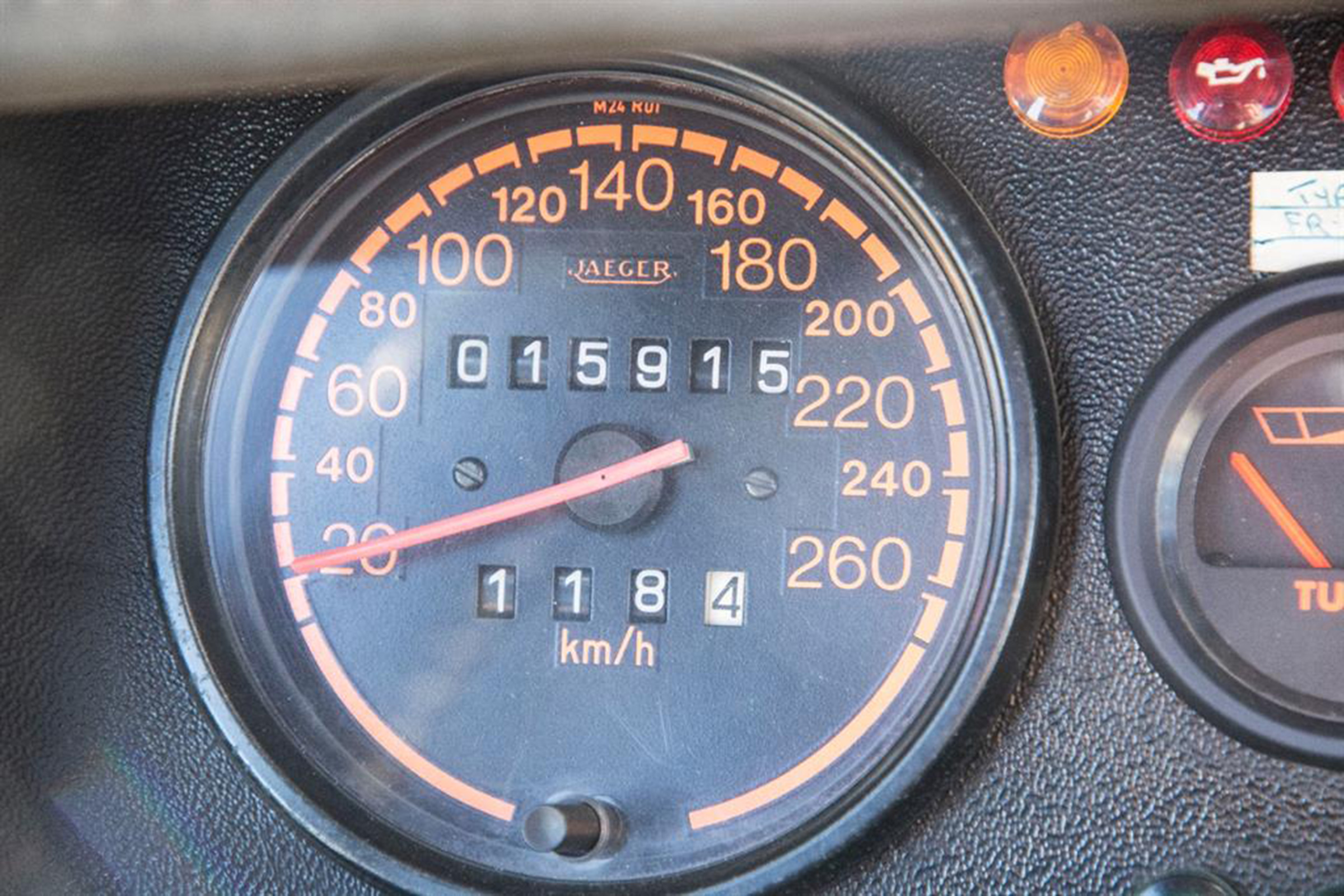 Peugeot 205 T16 PTS Clubman – speedo