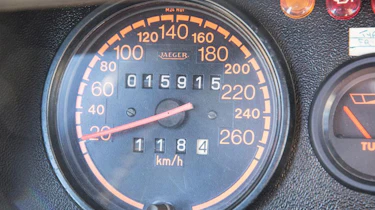 Peugeot 205 T16 PTS Clubman – speedo