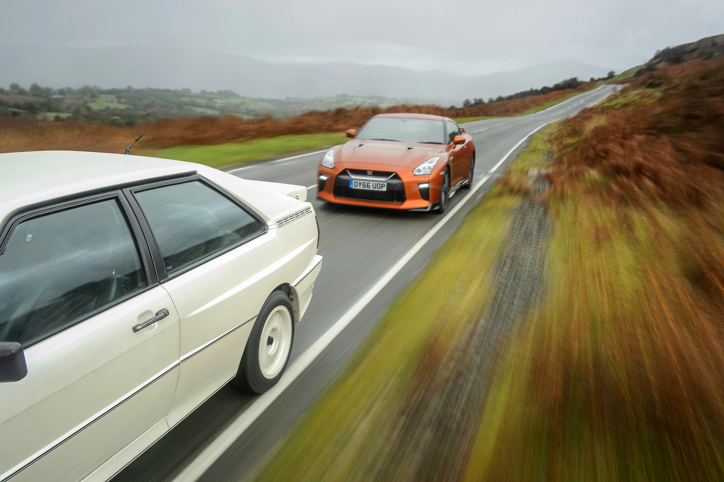 GT-R vs Quattro - road