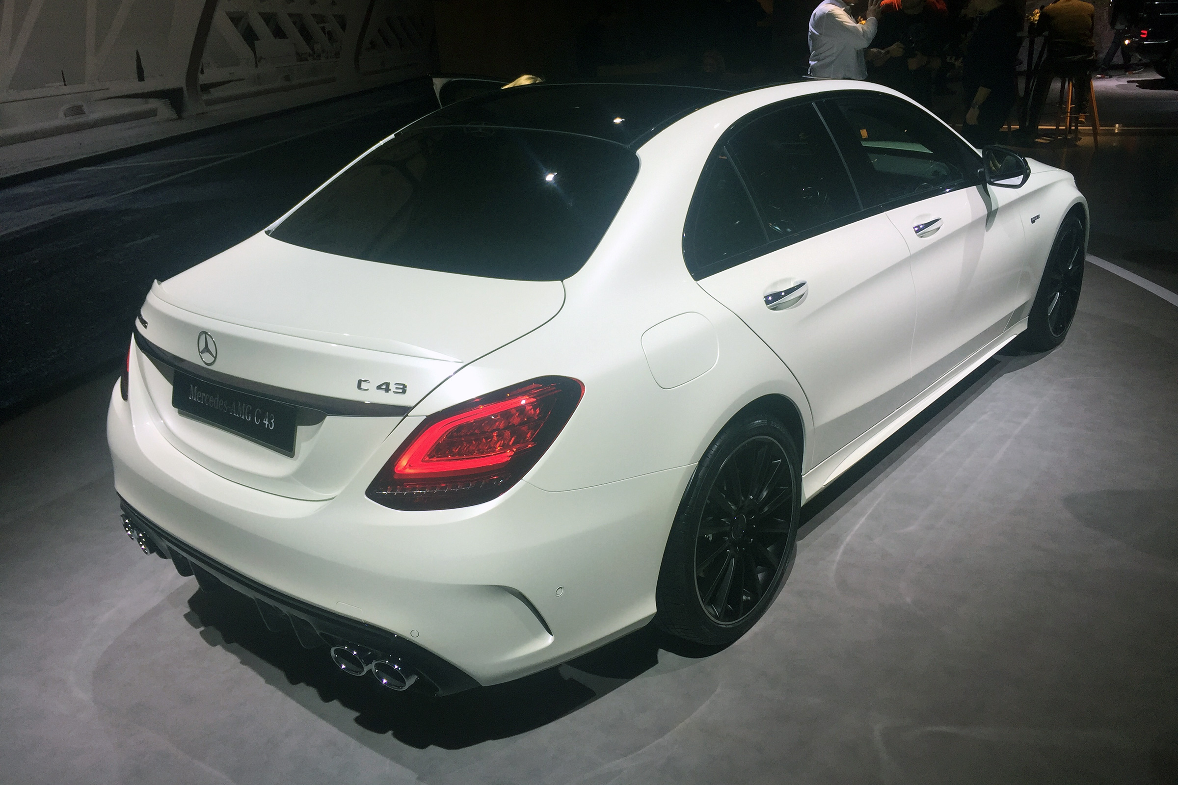 2018 Mercedes-AMG C43 saloon – rear quarter