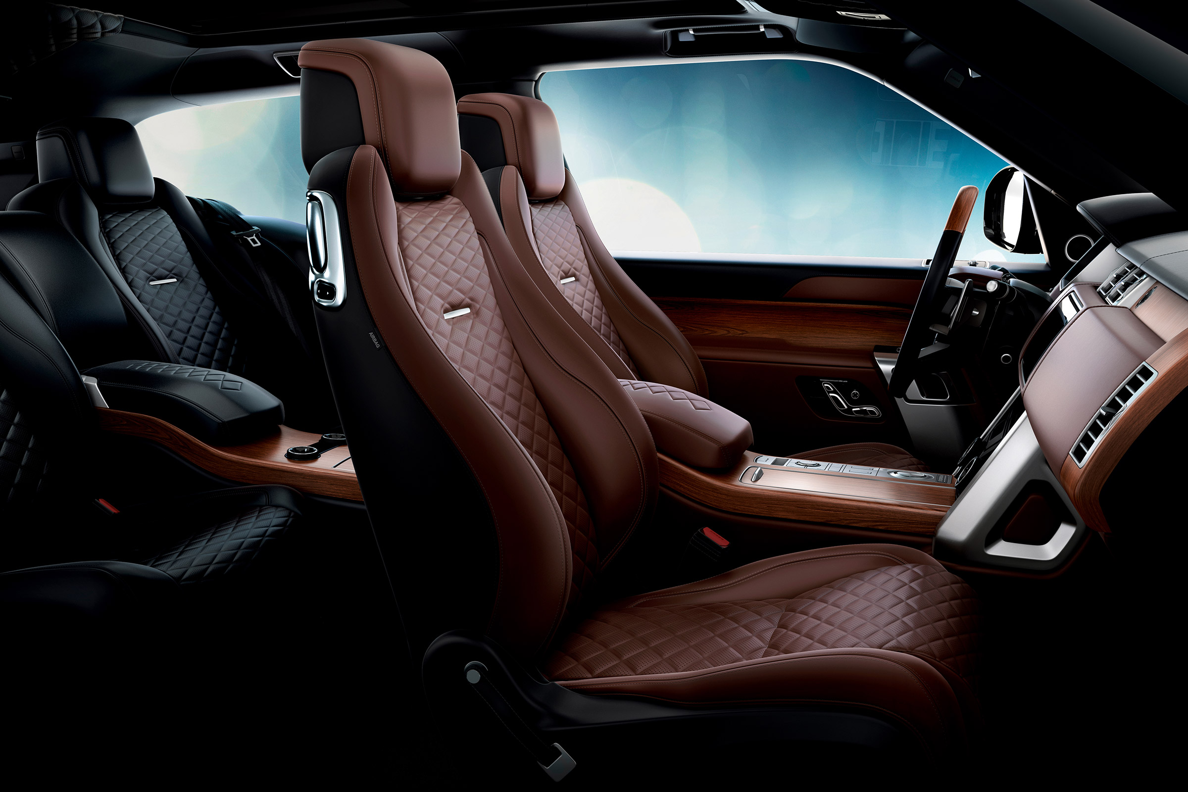 Range Rover Coupe SV - interior brown