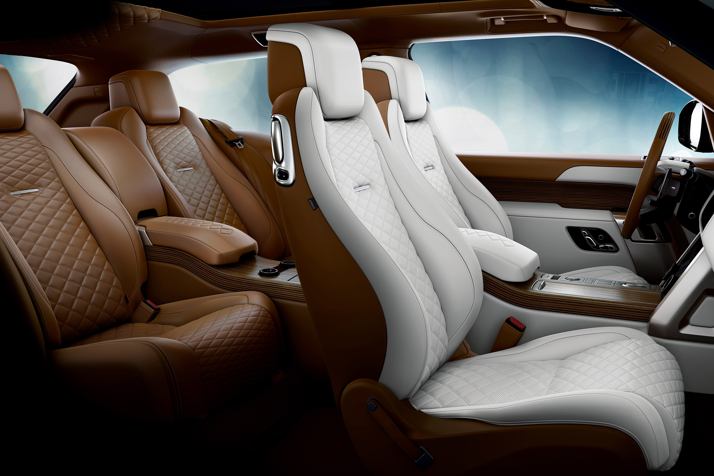 Range Rover Coupe SV - interior white