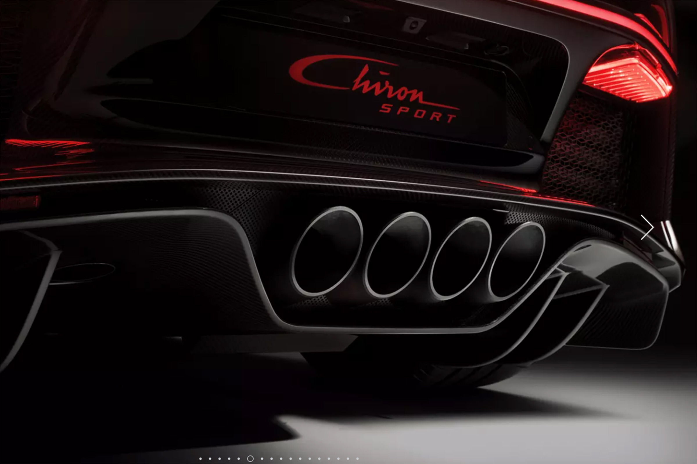 Bugatti Chiron Sport – exhausts 
