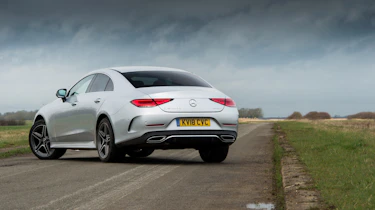 Mercedes-Benz CLS 400d rear three quarters