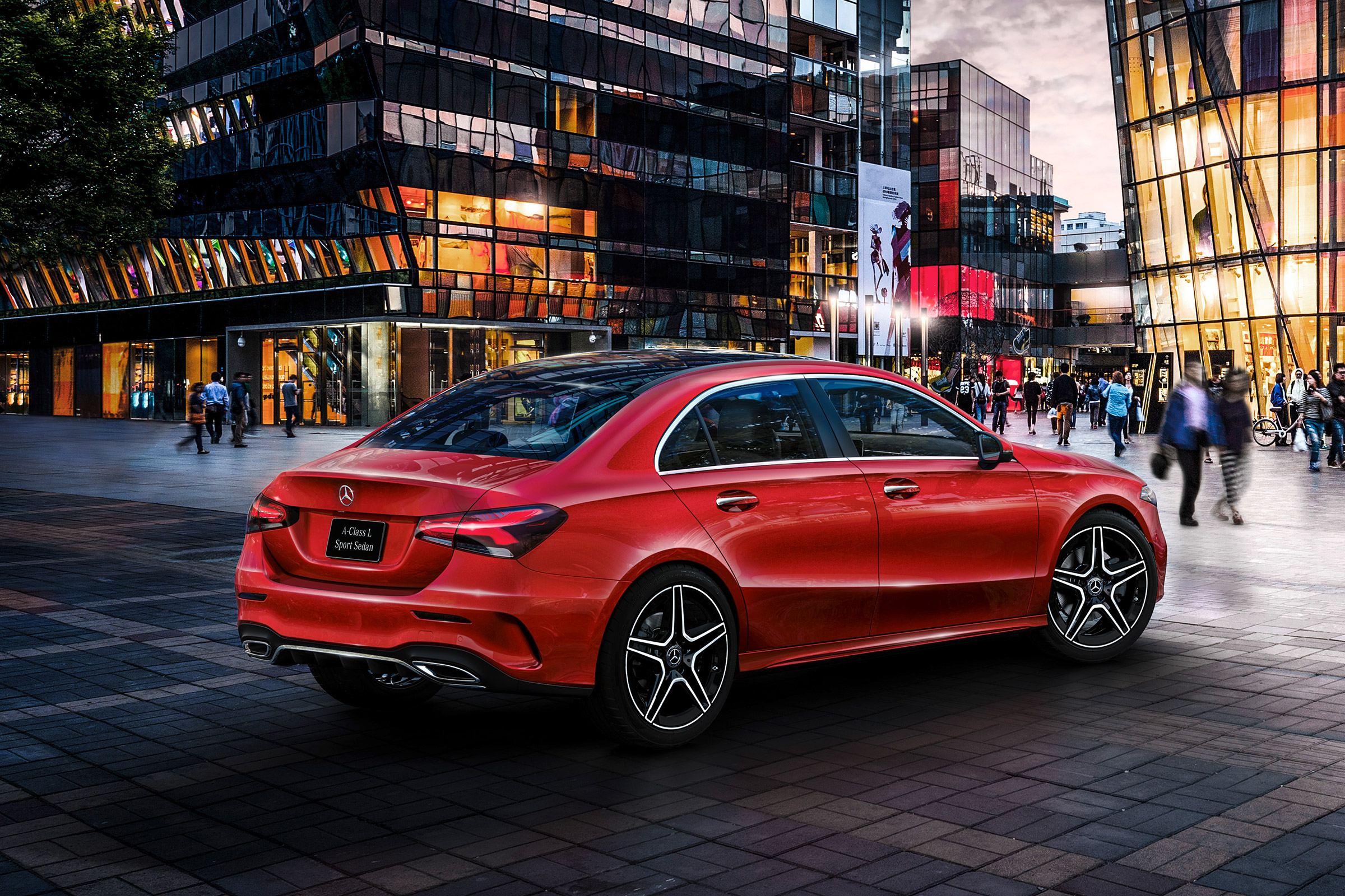 Mercedes A-class saloon - rear quarter