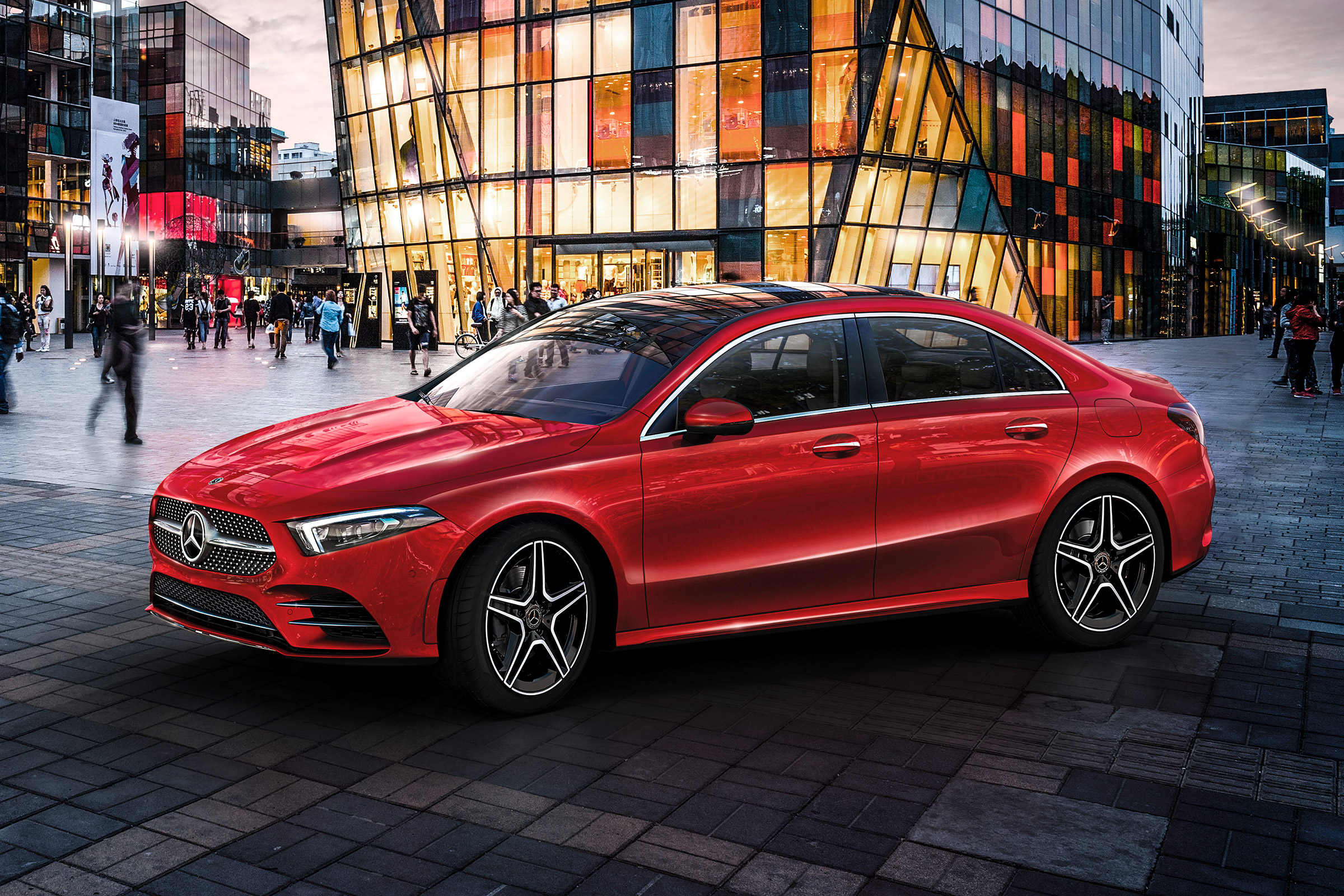 Mercedes A-class saloon - front quarter