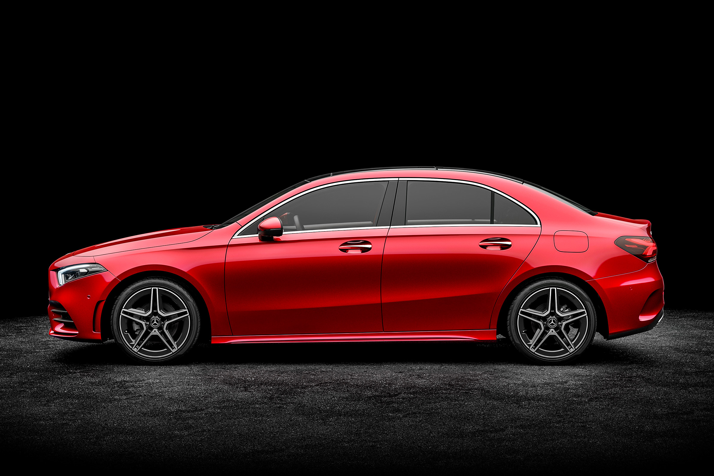 Mercedes A-class saloon - side
